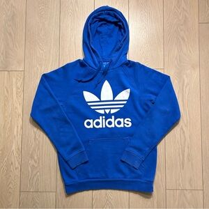 Adidas Originals Trefoil Hoodie Men’s Size Small Royal Blue White Pullover